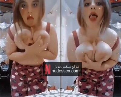 مزة مصرية اندر ايدج كيوت تدعك بزازها لايف